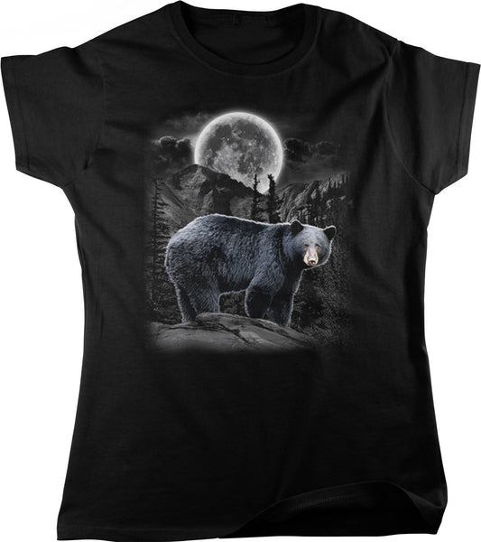 Women's Nature T-Shirt – Grizzly Bear Design Shirt | Mountain Adventure Top