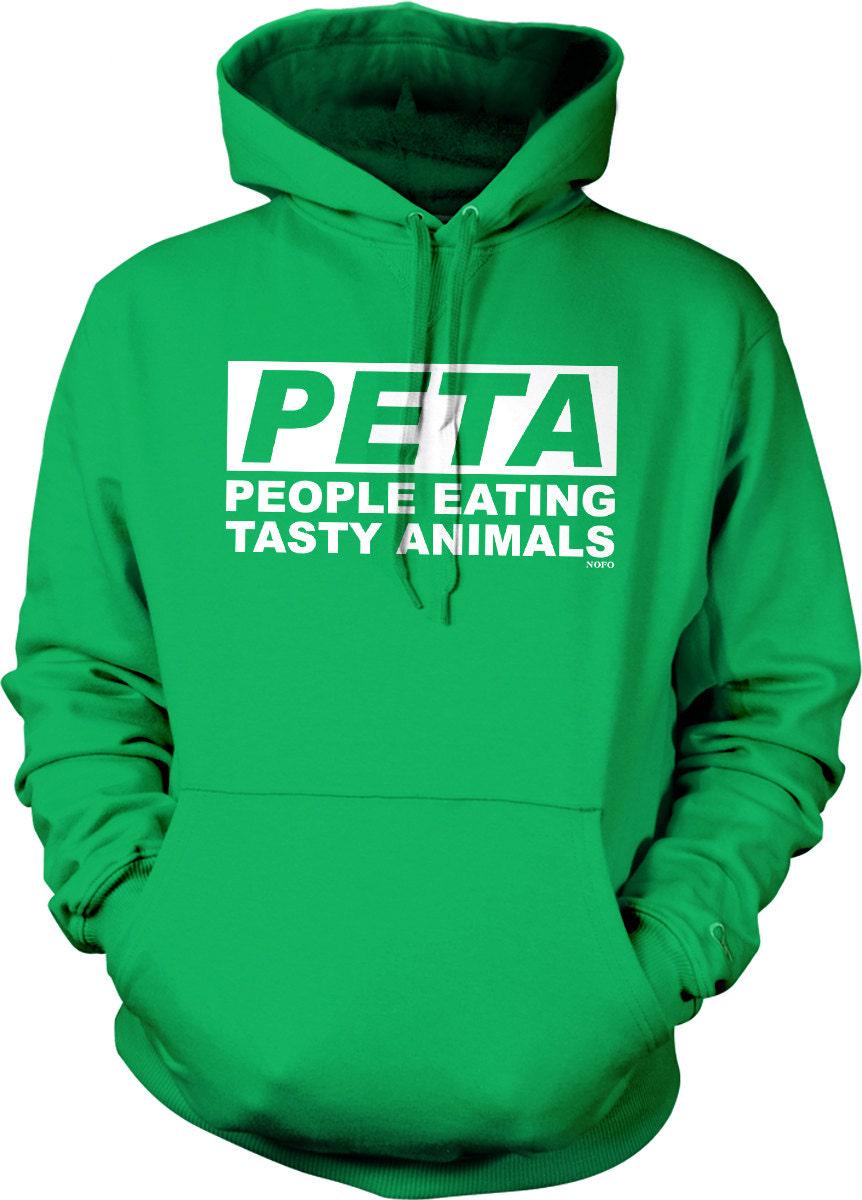 People Eating Tasty Animals Hoodie – Double Ply Hooded Sweatshirt With Matching Draw Cord