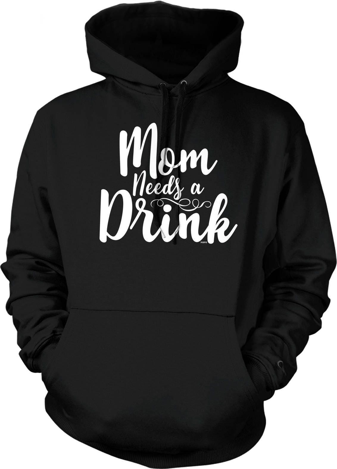 Mom Hooded Sweatshirt – Funny Mom Hoodie With Pouch Pocket & Double Ply Hood