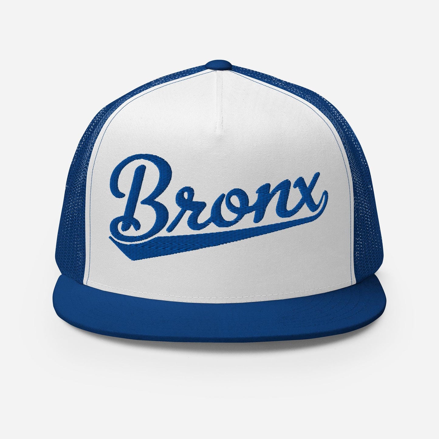 Bronx Snapback Trucker Hat – Five Panel Flat Bill Cap With Mesh Back & Adjustable Closure