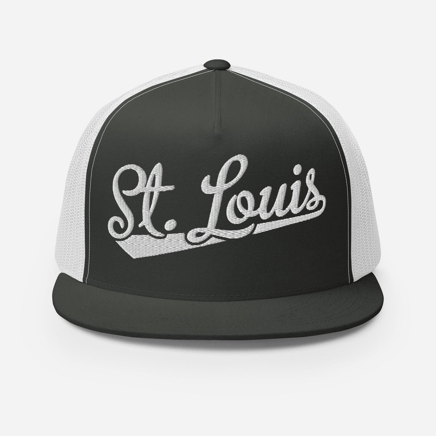 Snapback Trucker Hat – St Louis Baseball Cap With Breathable Mesh Back & Cotton Front Panel