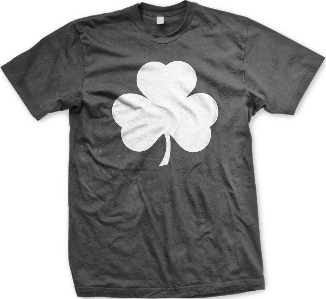 St Patrick's Day Shirt - White Shamrock T-Shirt | Celtic Charm Clothing Tee
