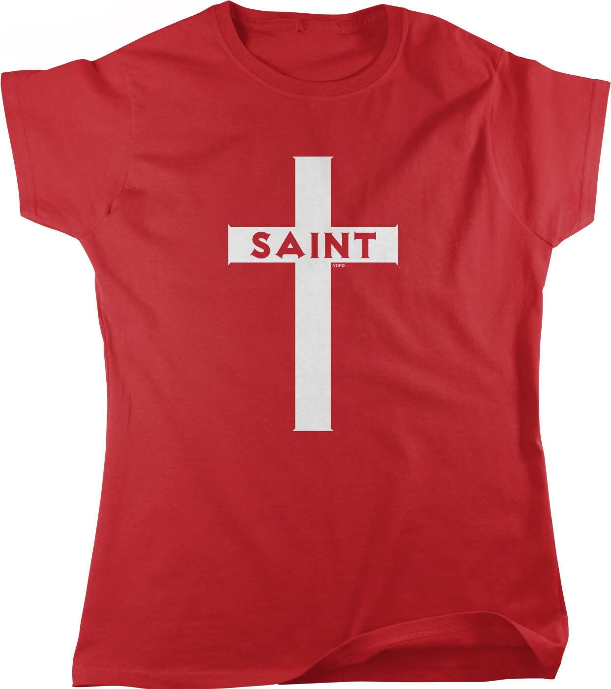 Saint Cross Women's T-Shirt – Christian Faith Apparel | Pre-Shrunk Cotton Tee