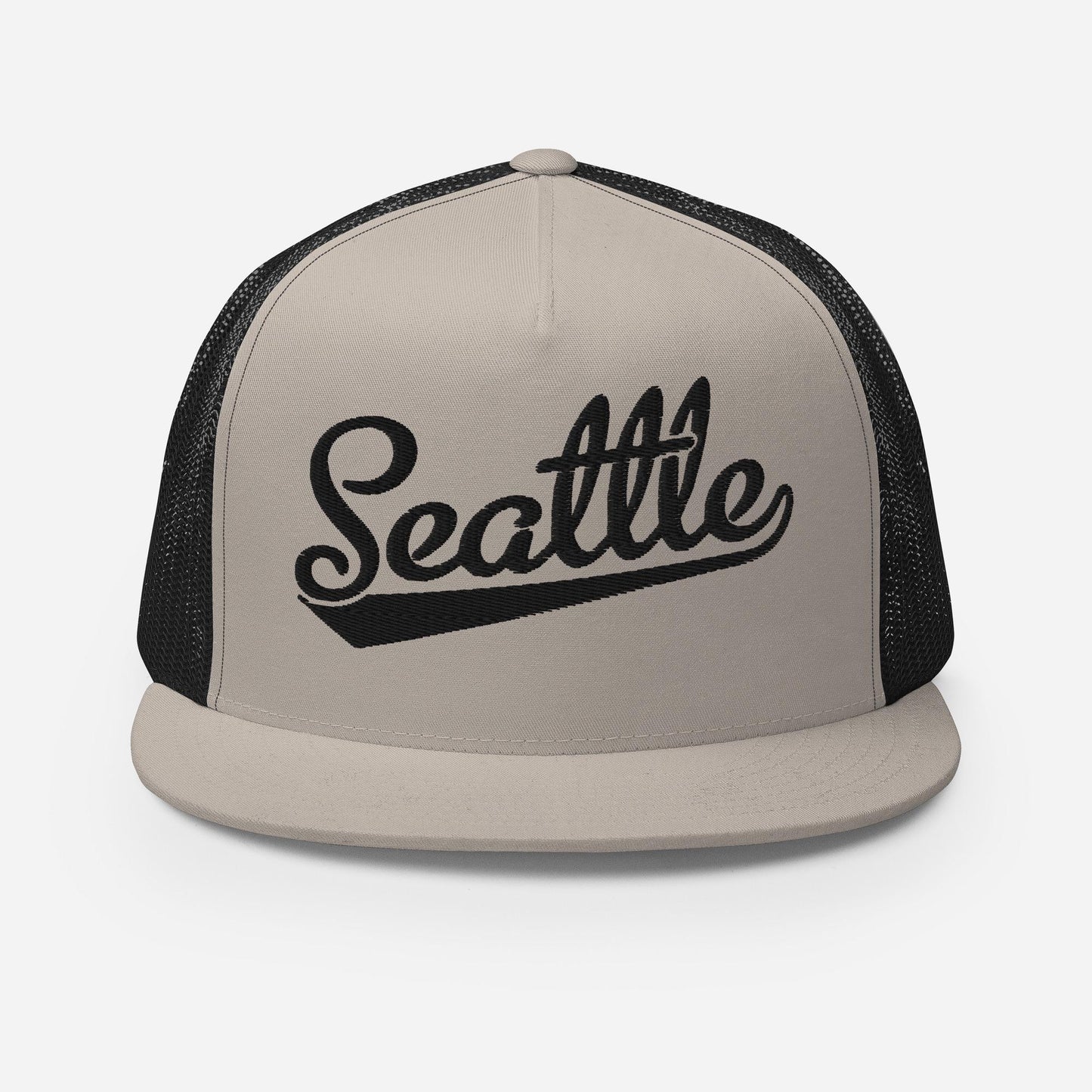 Seattle Baseball Cap - Snapback Trucker Hat With Breathable Cotton Panel