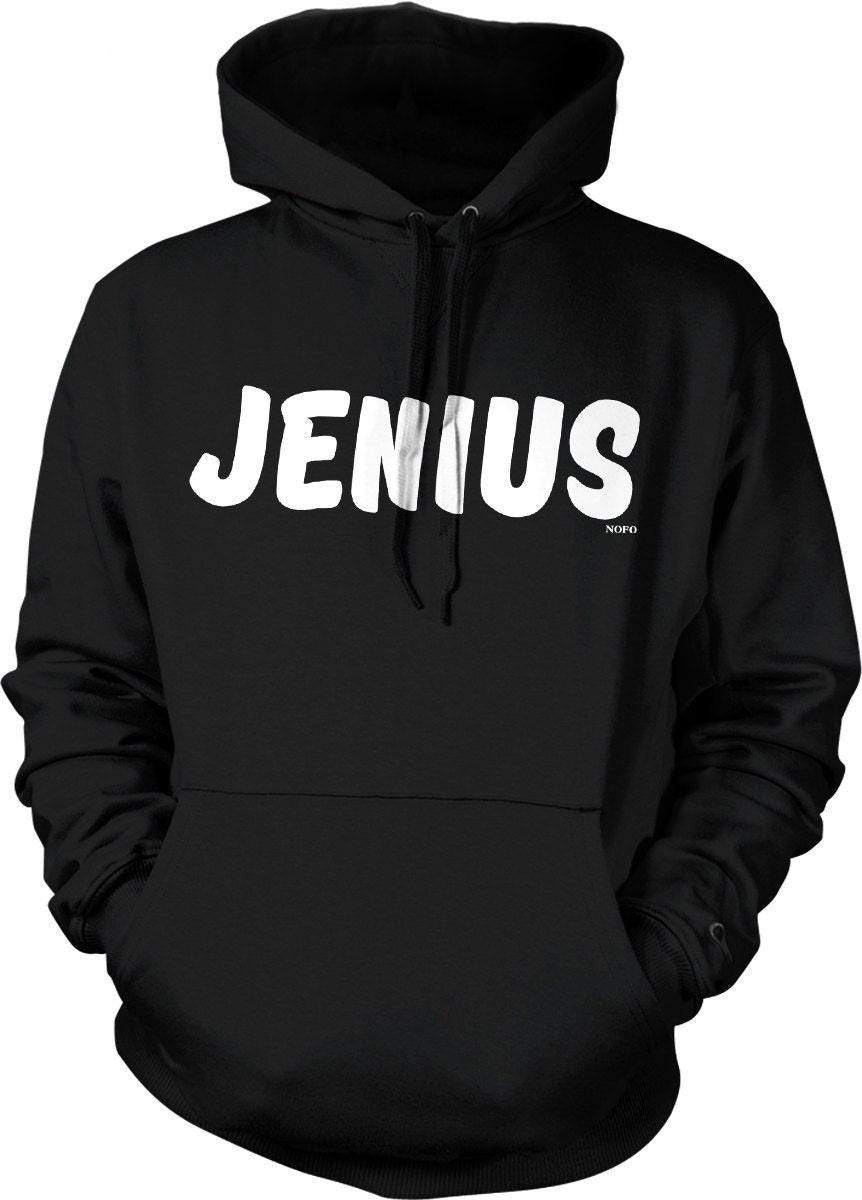 Smart Grammar Hoodie - Cotton Blend Jenius Sweatshirt With Pouch Pocket & Double Ply Hood