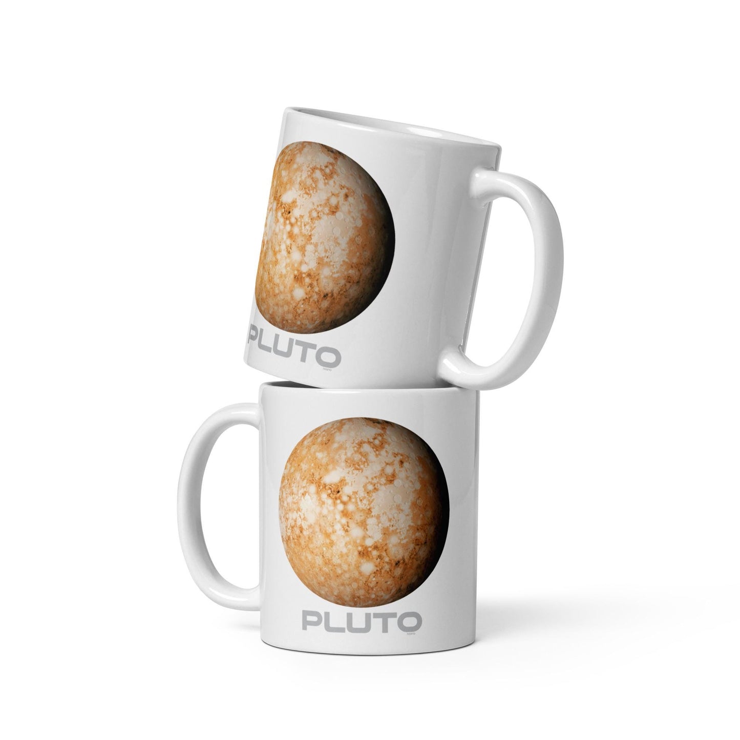 Planet Pluto White glossy mug