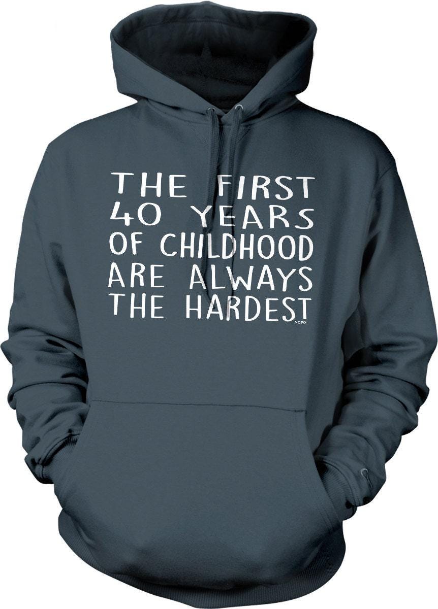 Funny 40th Birthday Hoodie - Cozy Unisex Pullover With Pouch Pocket & Double Ply Hood