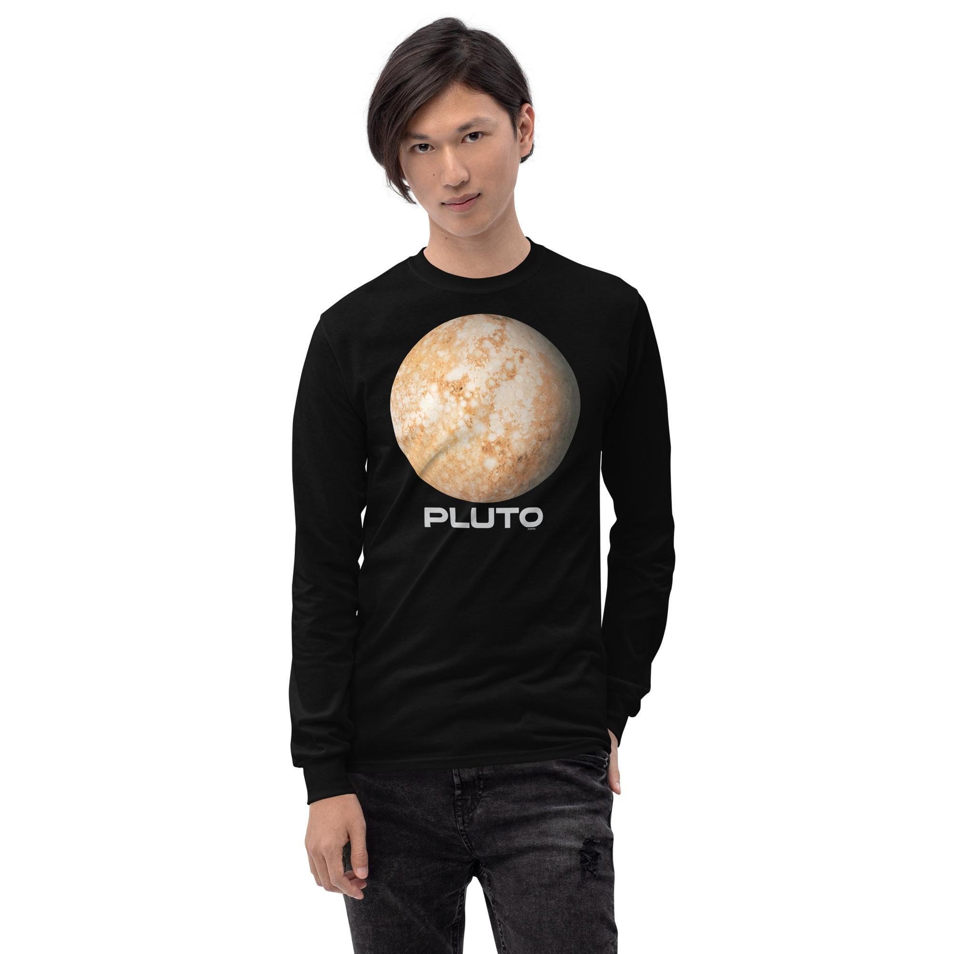 Planet Pluto Men’s Long Sleeve Shirt