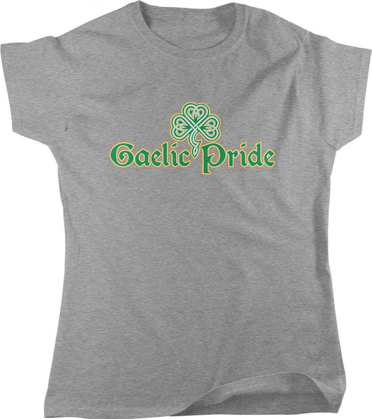 Women's Shamrock T-Shirt - Soft Cotton Tee | Gaelic Pride Apparel, Lucky Clover Shirt