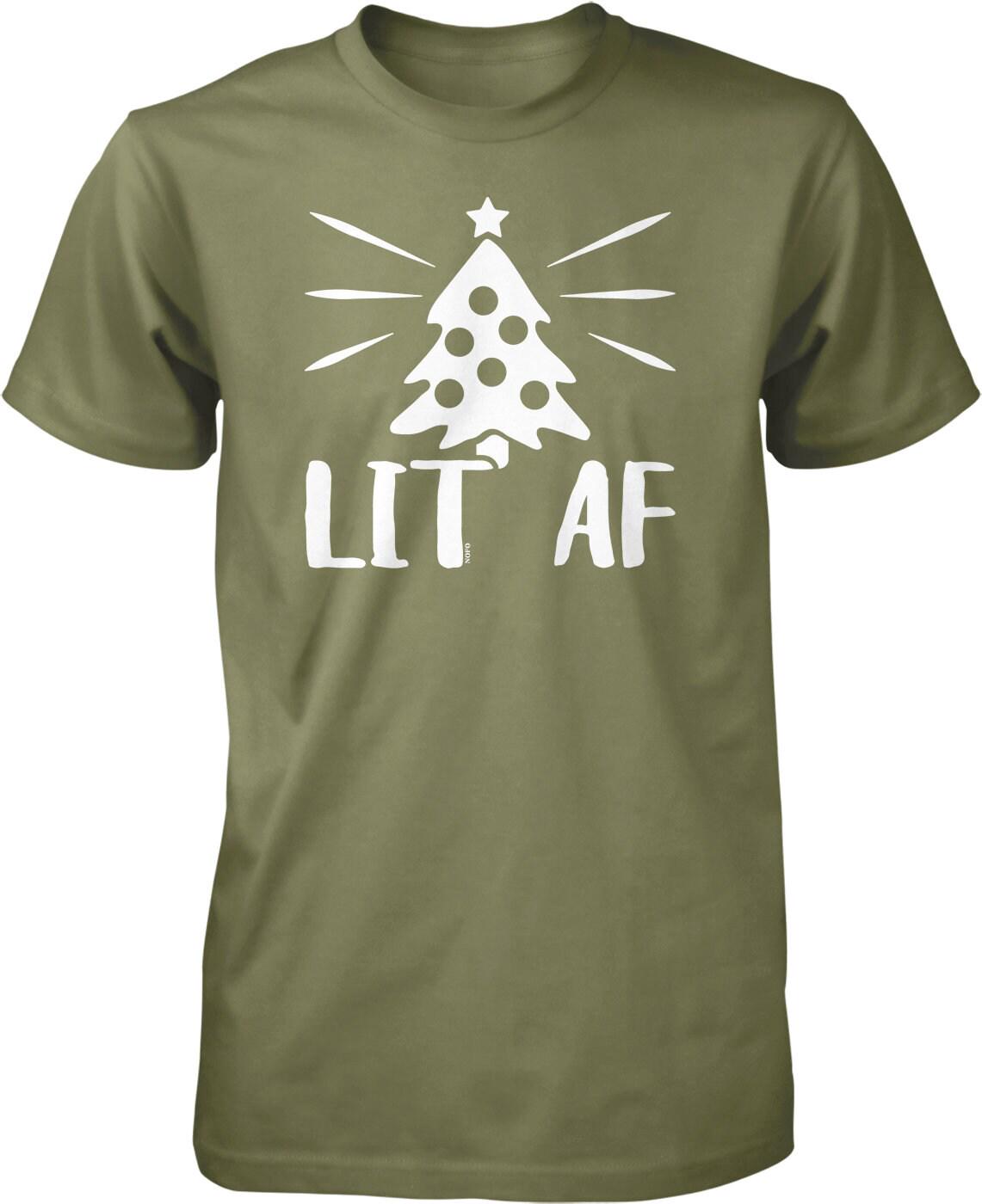 Christmas Tree T-Shirt - Men's Holiday Shirt | Durable Casual Wear Tee