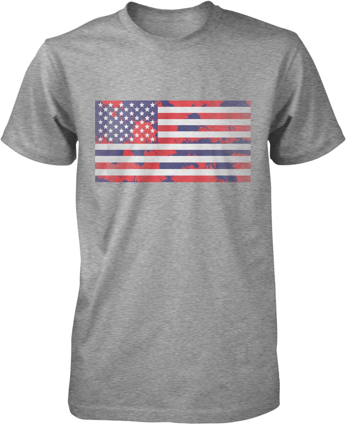 USA Flag T-Shirt – Patriotic Men's Tee | Independence Day Shirt | Red White Blue Apparel