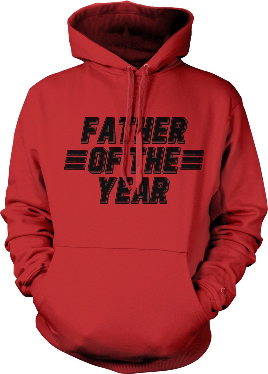 Father Of The Year Hoodie – Casual Cotton Blend Sweatshirt With Pouch Pocket