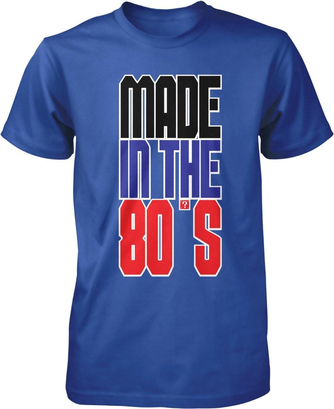 80s Birthday T-Shirt – Retro Men's Tee With Pre Shrunk Cotton & Taped Neck Design