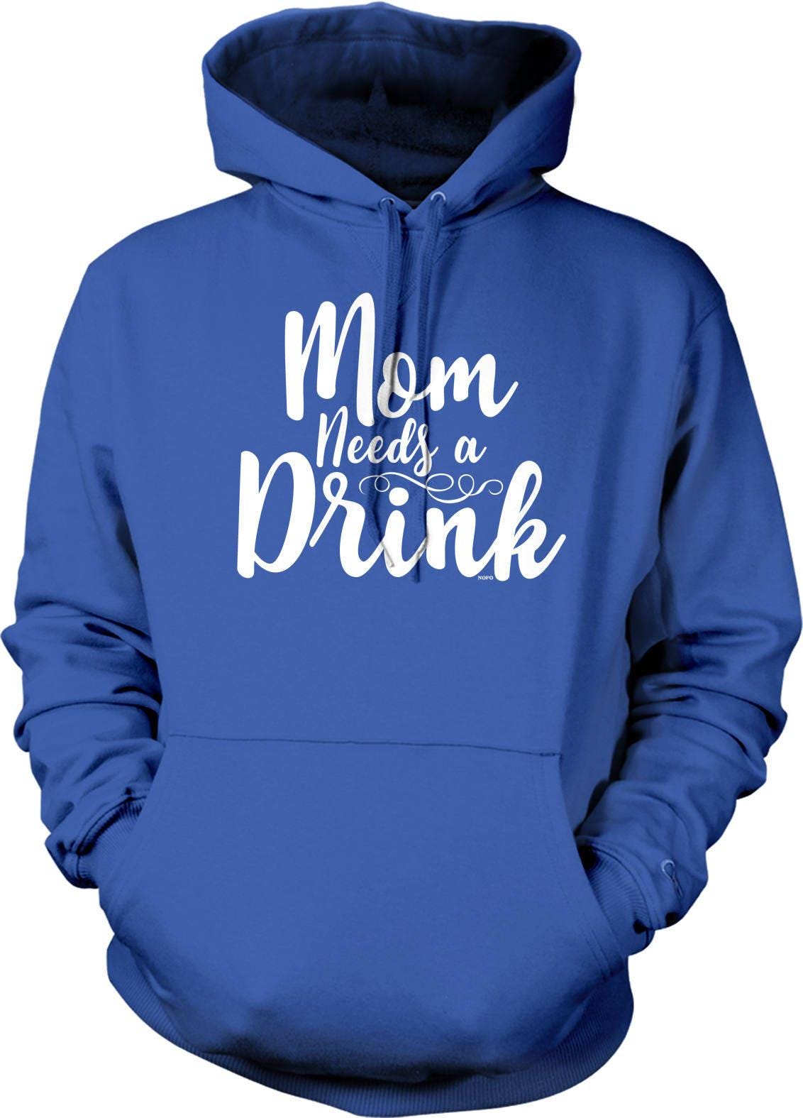 Mom Hooded Sweatshirt – Funny Mom Hoodie With Pouch Pocket & Double Ply Hood