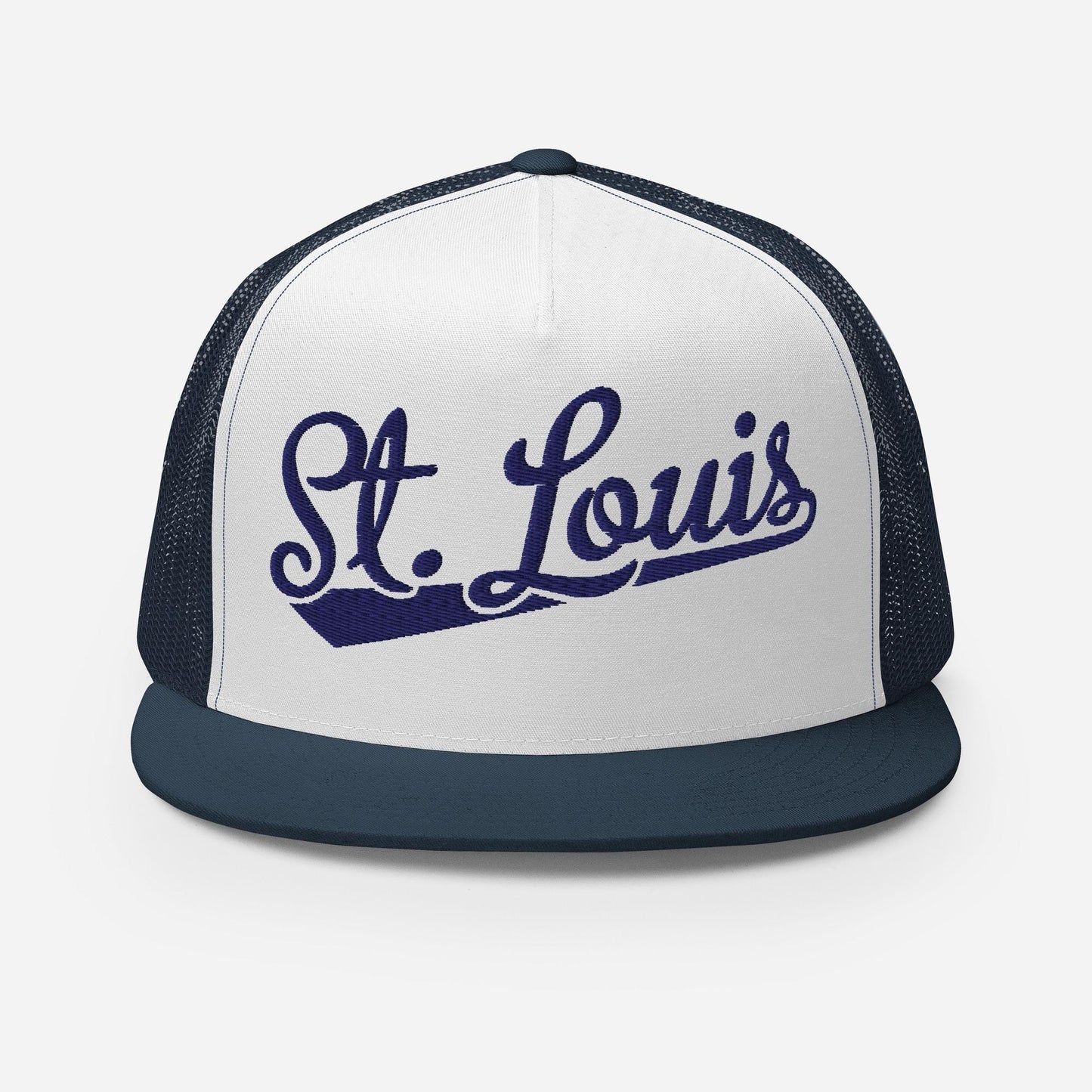 Snapback Trucker Hat – St Louis Baseball Cap With Breathable Mesh Back & Cotton Front Panel