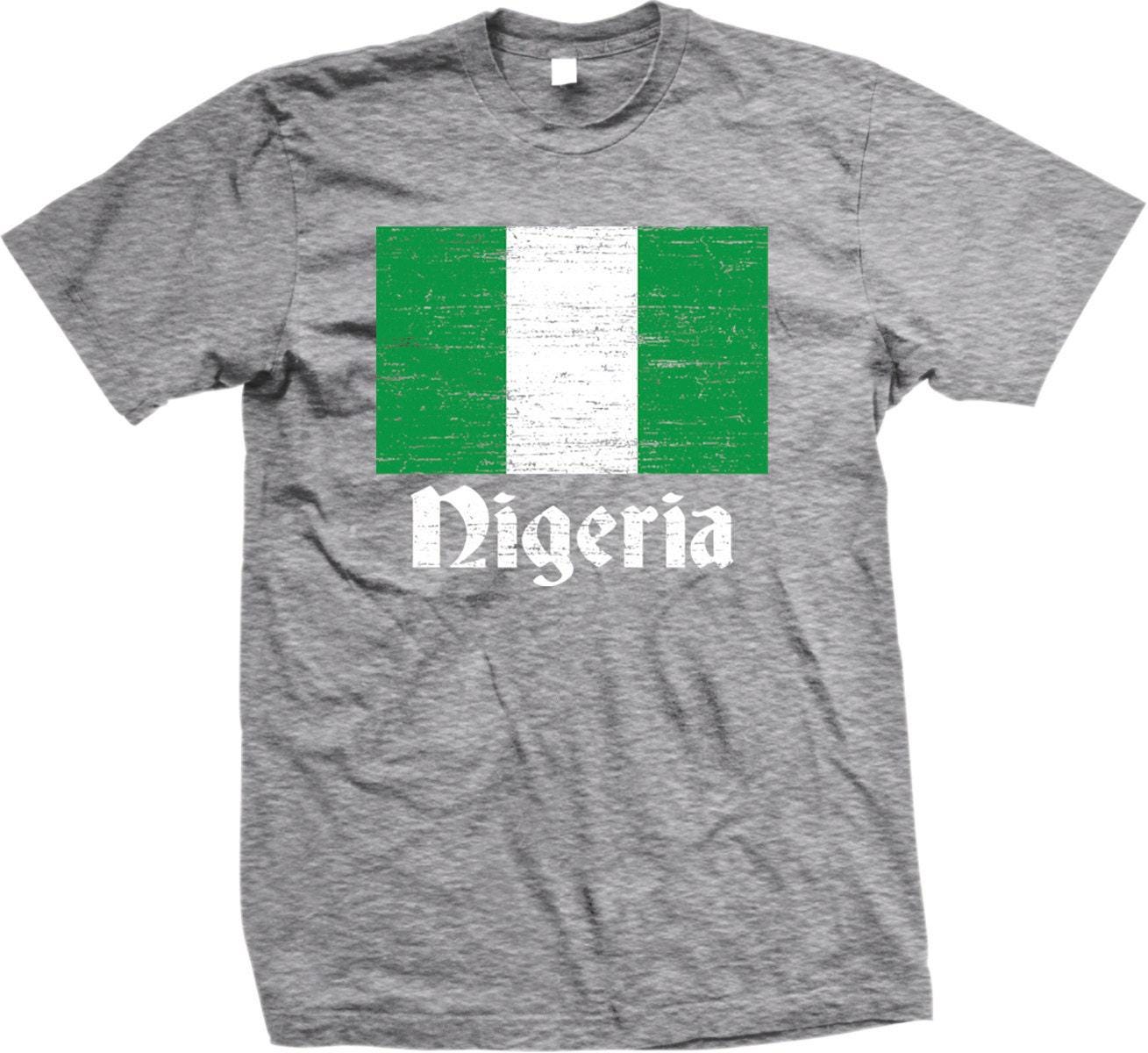 Nigerian Flag T-Shirt – Green White T Shirt | Men's Sizes S-XXXL, Durable Cotton Tee