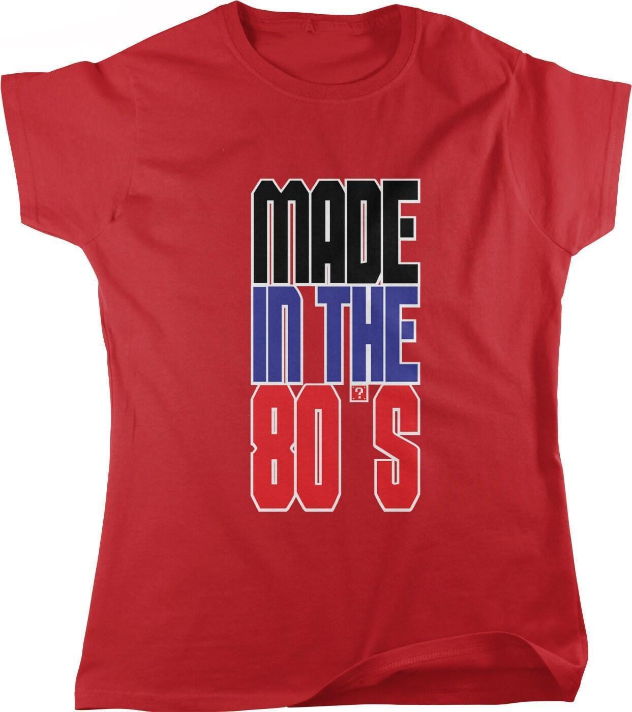 80s Birthday T-Shirt – Vintage Women's Tee | Pre Shrunk Cotton, Full Cut Fit