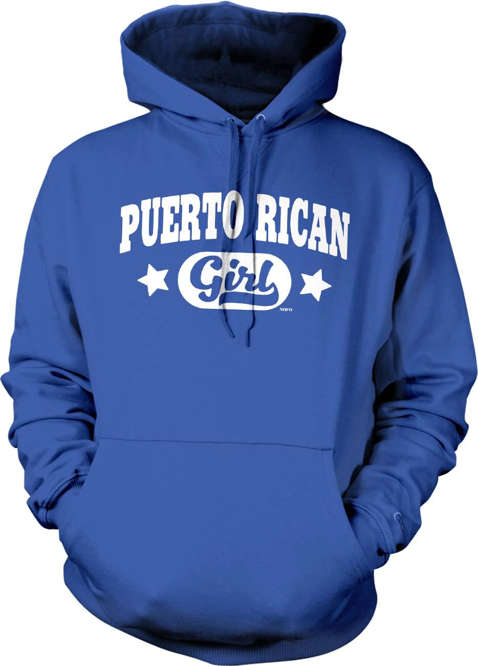 Puerto Rican Girl Hoodie – Soft Cotton Blend Hooded Sweatshirt With Pouch Pocket