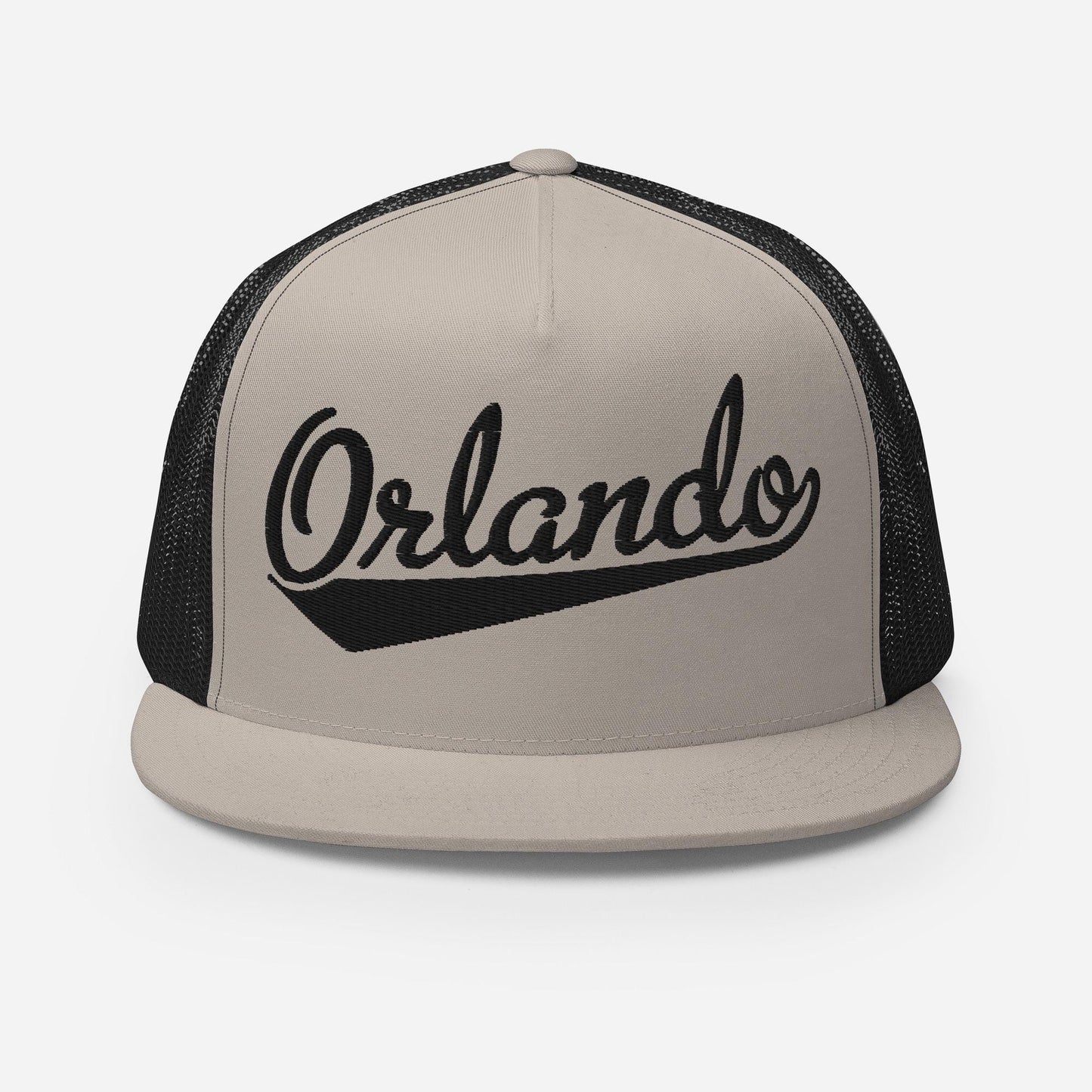 Snapback Trucker Hat - Orlando Script Baseball Cap With Custom Thread Colors