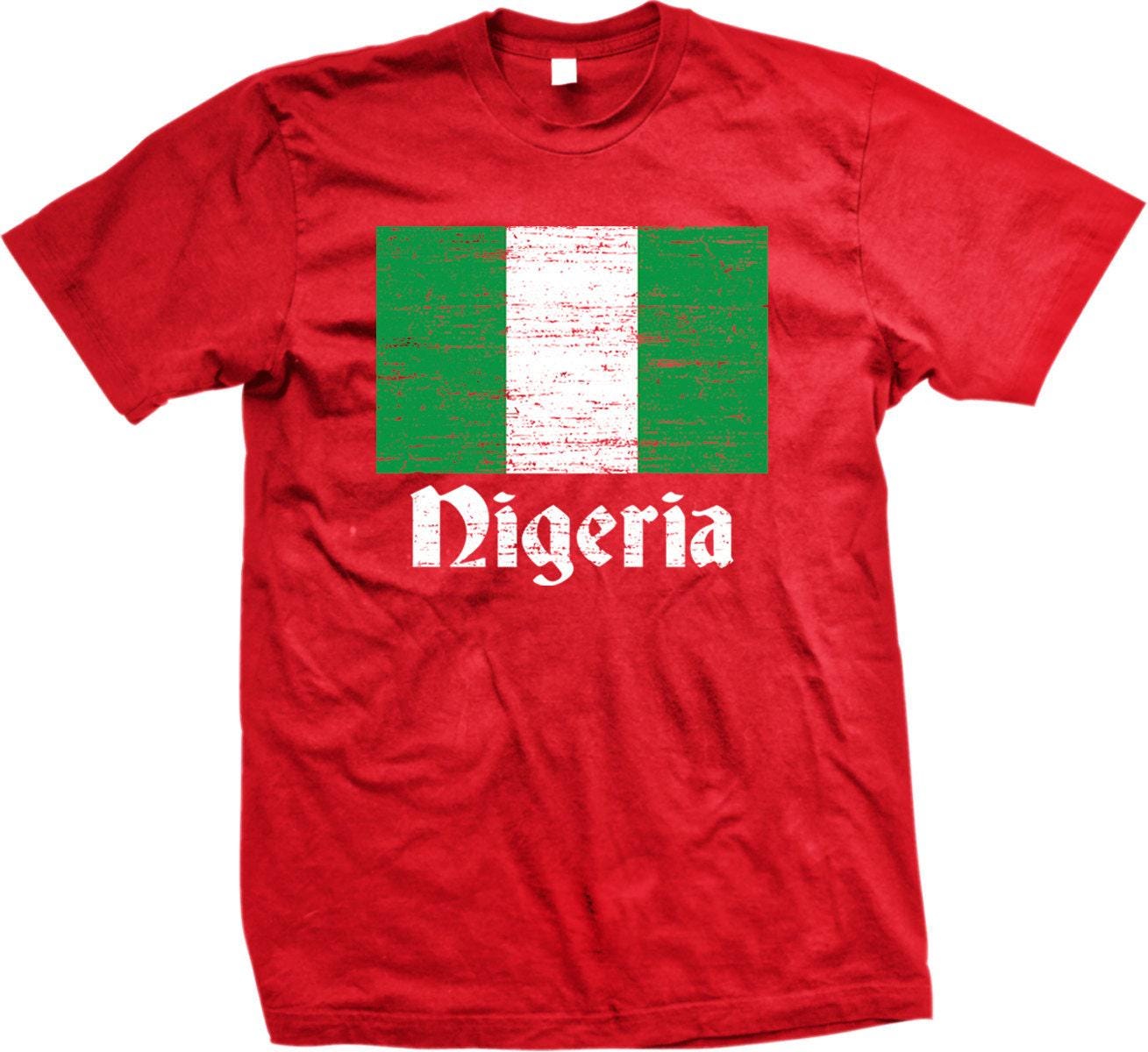 Nigerian Flag T-Shirt – Green White T Shirt | Men's Sizes S-XXXL, Durable Cotton Tee