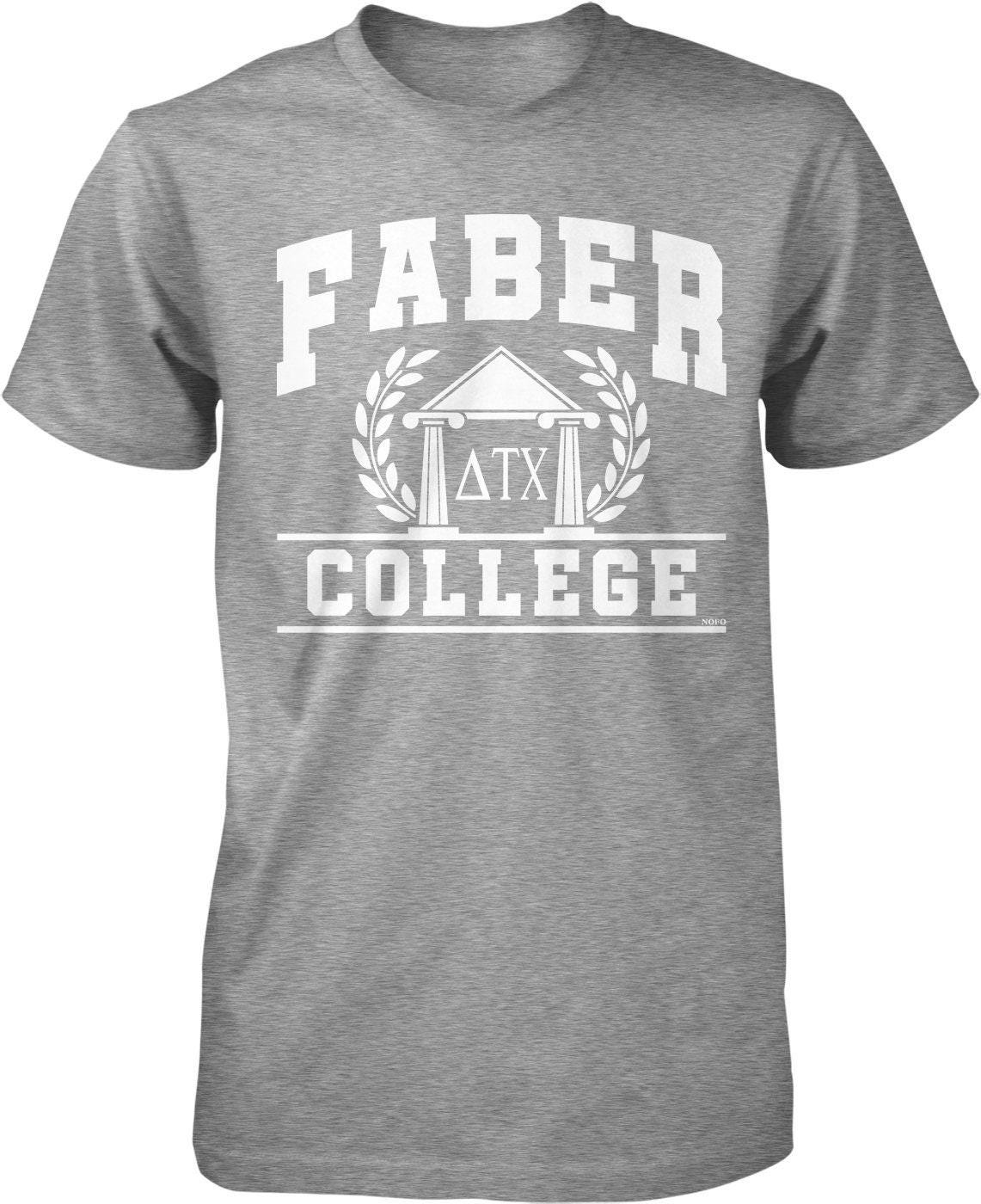 Delta Tau Chi T-Shirt – Men's College Shirt With Pre-Shrunk Cotton, Light Gray