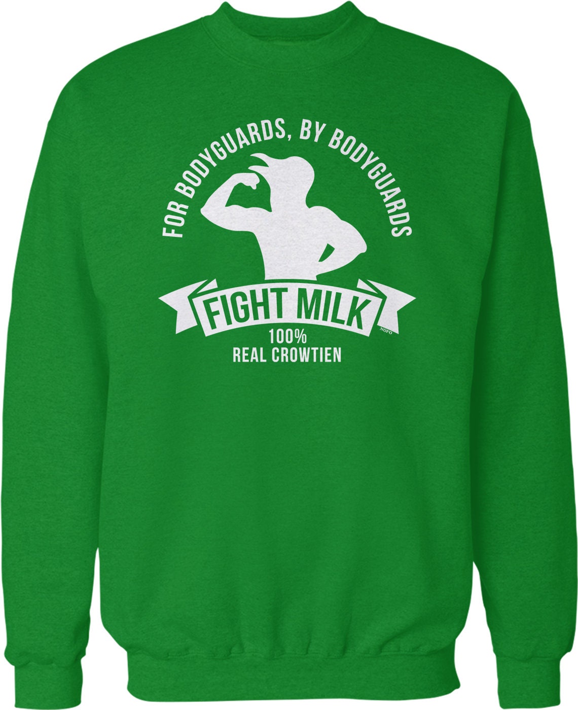 Fight Milk Sweatshirt – Cozy Crew Neck With Bird Lawyer Design, Durable Cotton Blend
