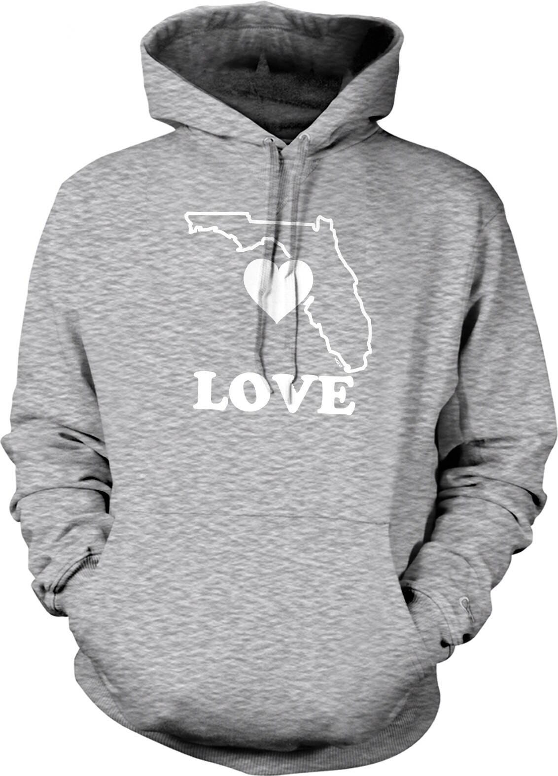 Florida Hoodie Sweatshirt – Soft Cotton Blend, Pouch Pocket Hoodie, Unisex Casual Wear