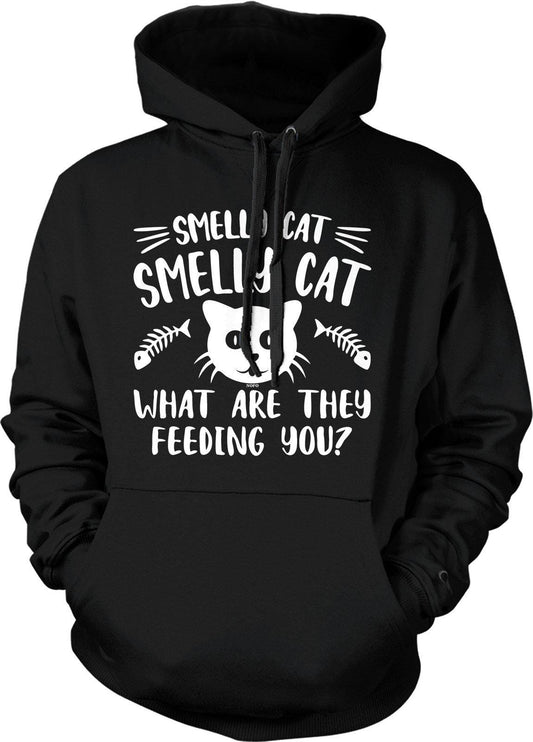 Smelly Cat Hoodie - Cozy Cotton Blend Hooded Sweatshirt with Pouch Pocket