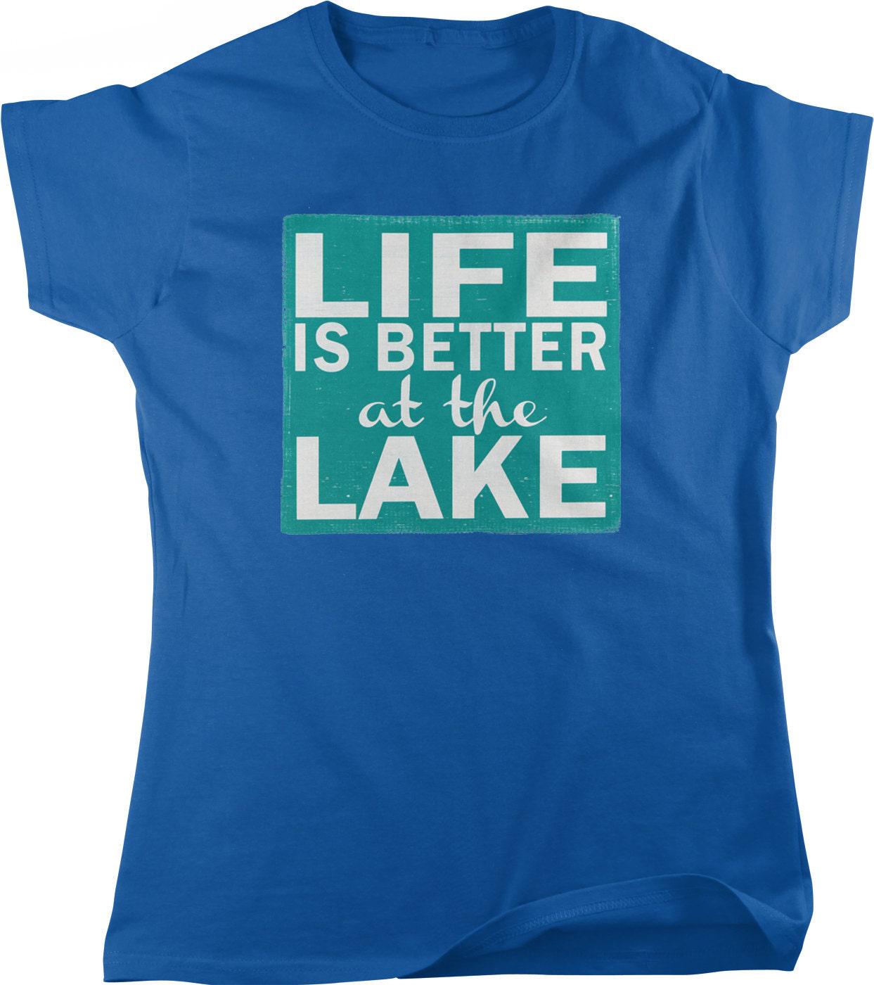 Lake Life Women's T-shirt - Comfortable Fit Outdoor Casual Wear Tee