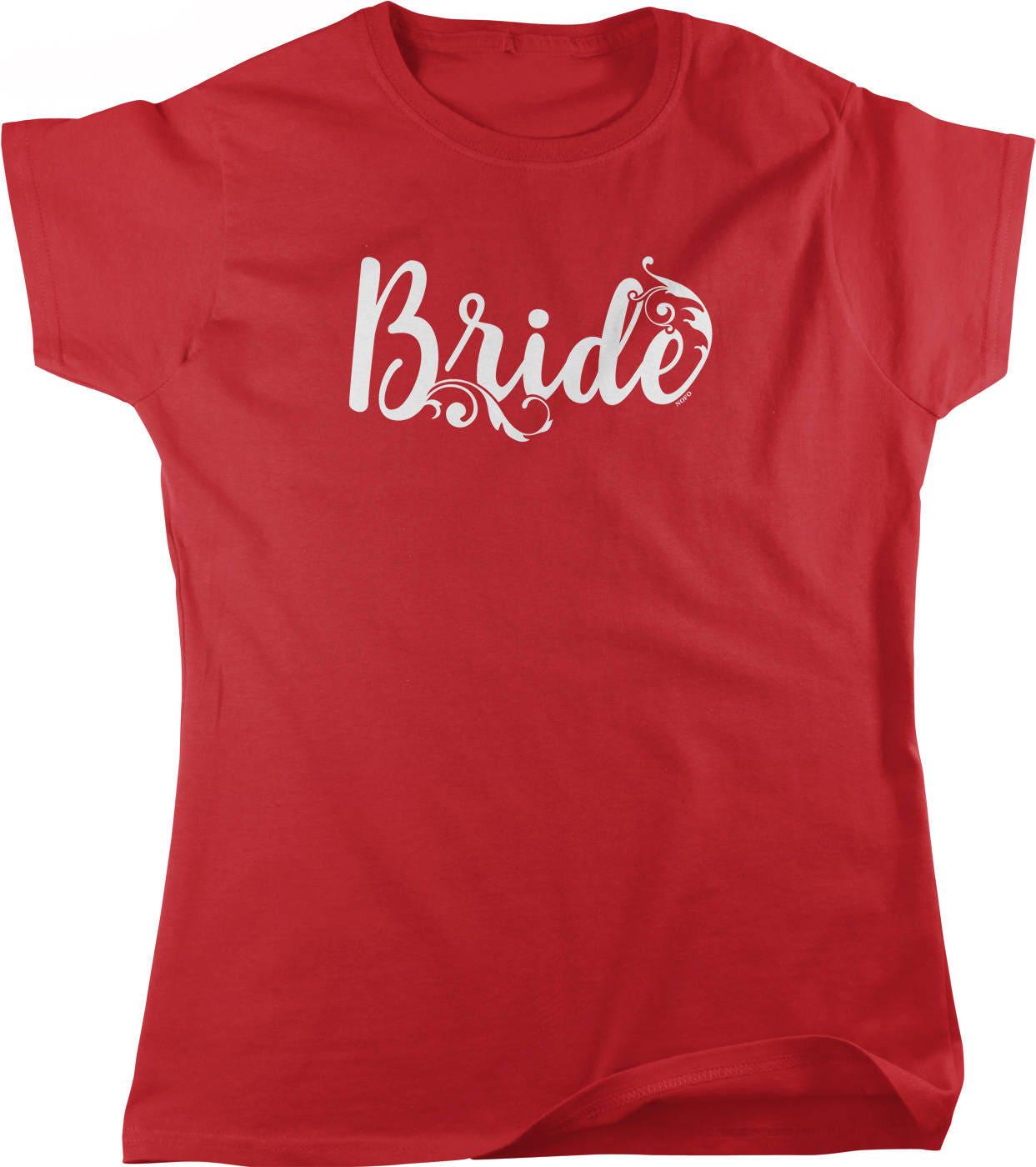 Bride Floral T-Shirt – Full Cut Women's Tee With Soft Breathable Fabric