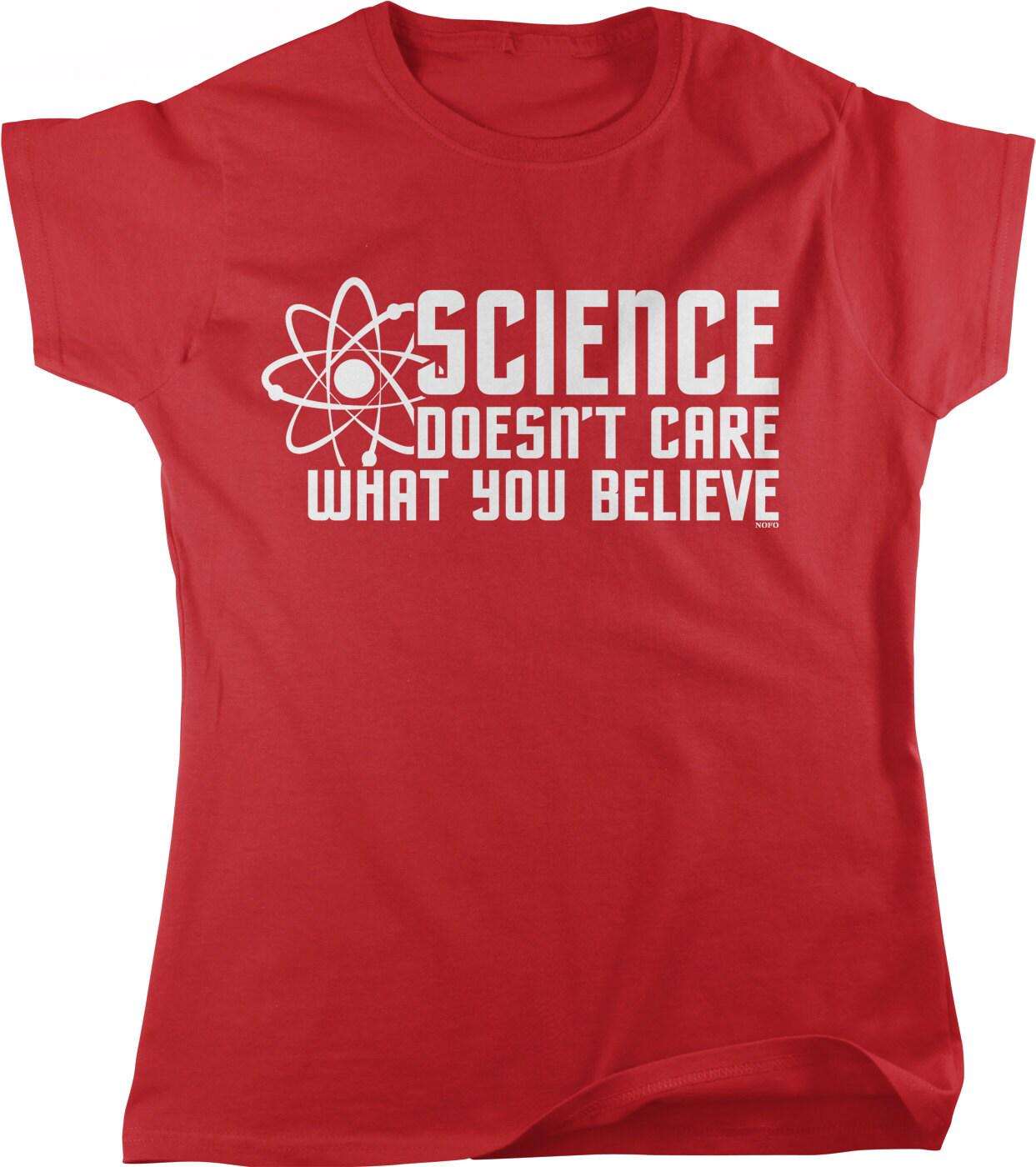Science Women's T-Shirt – Breathable Cotton, Full Cut Fit, Inquiry Spirit Tee