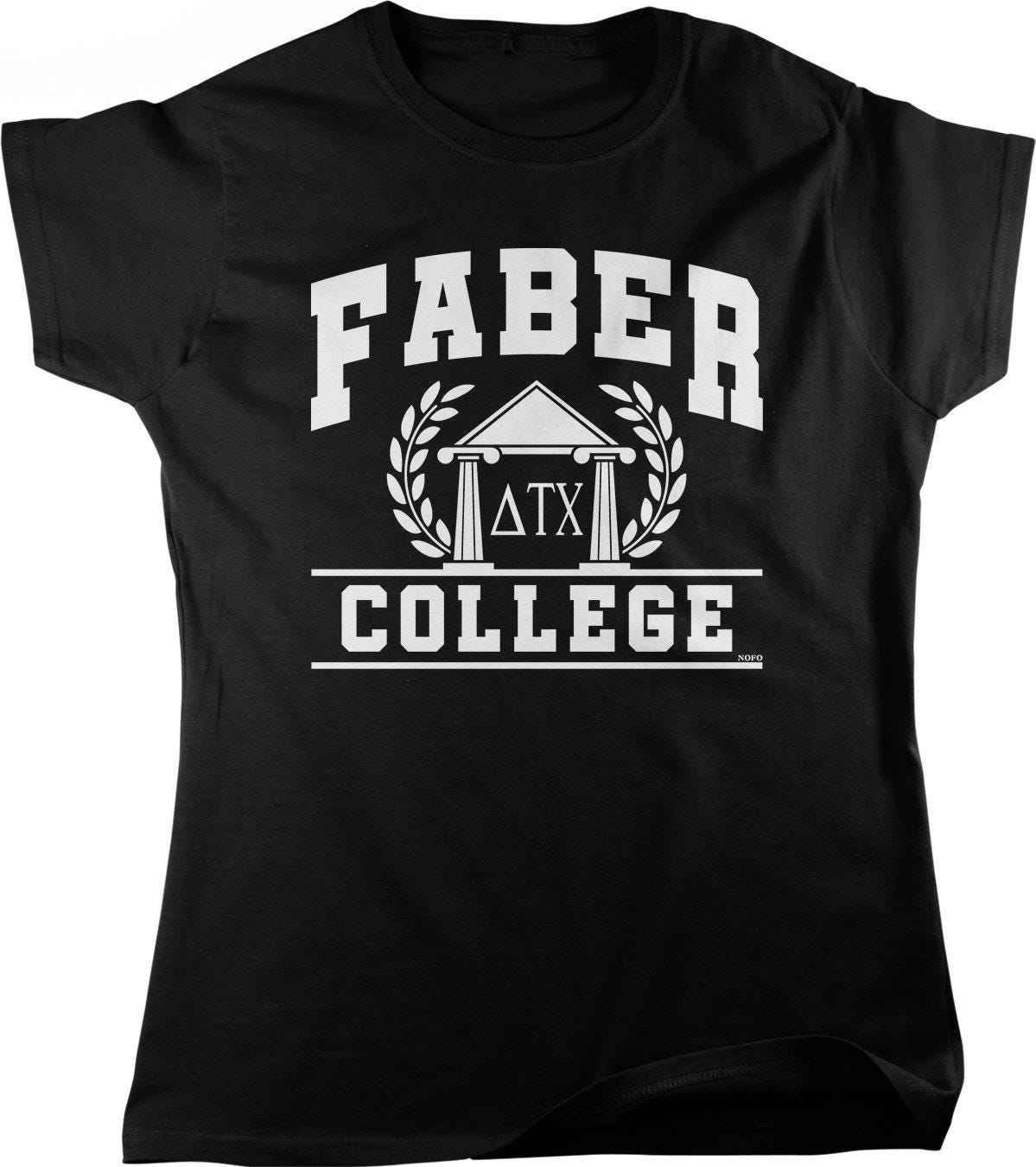 Womens College T-Shirt - Faber College Delta Tau Chi Full Cut Cotton Tee