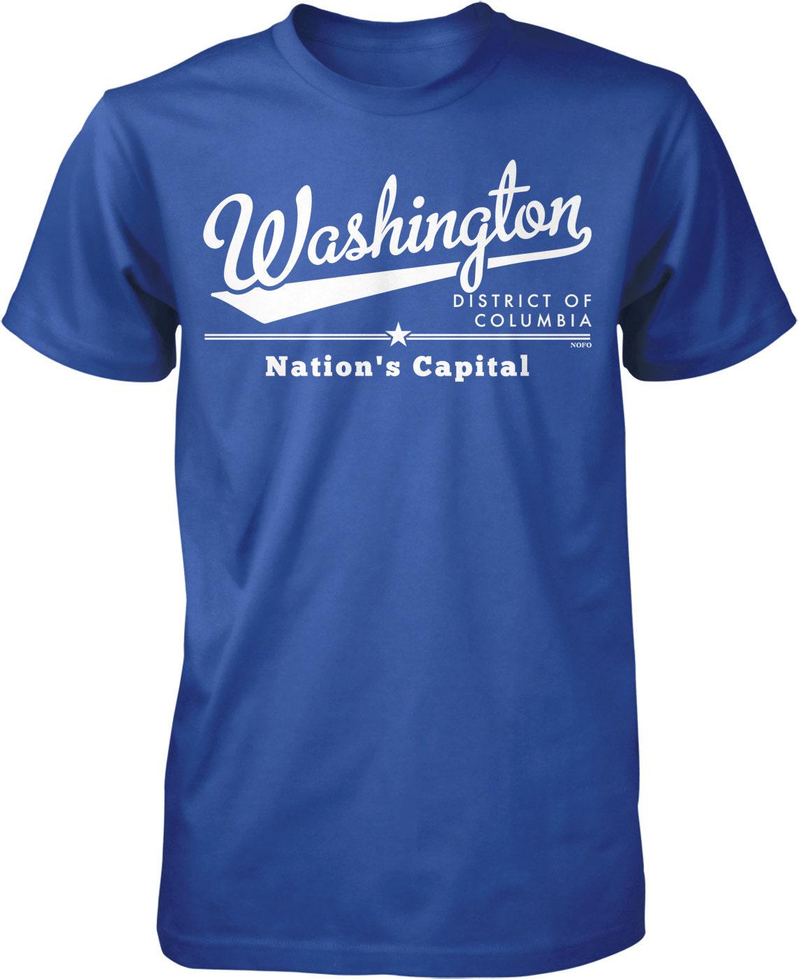 Washington DC Men's T-Shirt - Durable Pre-Shrunk Cotton Casual Wear Tee