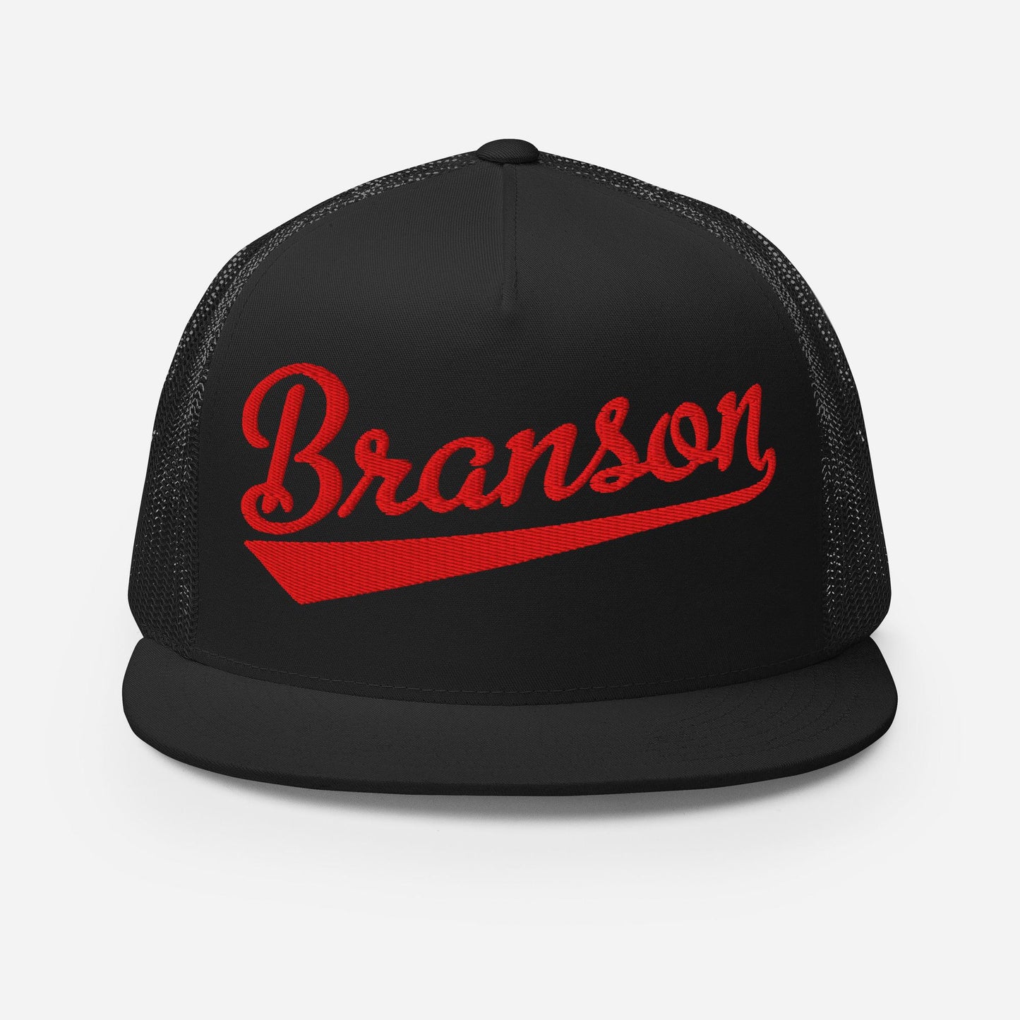 Branson Snapback Trucker Hat - Five Panel Hat With Breathable Mesh Back & Custom Thread Colors