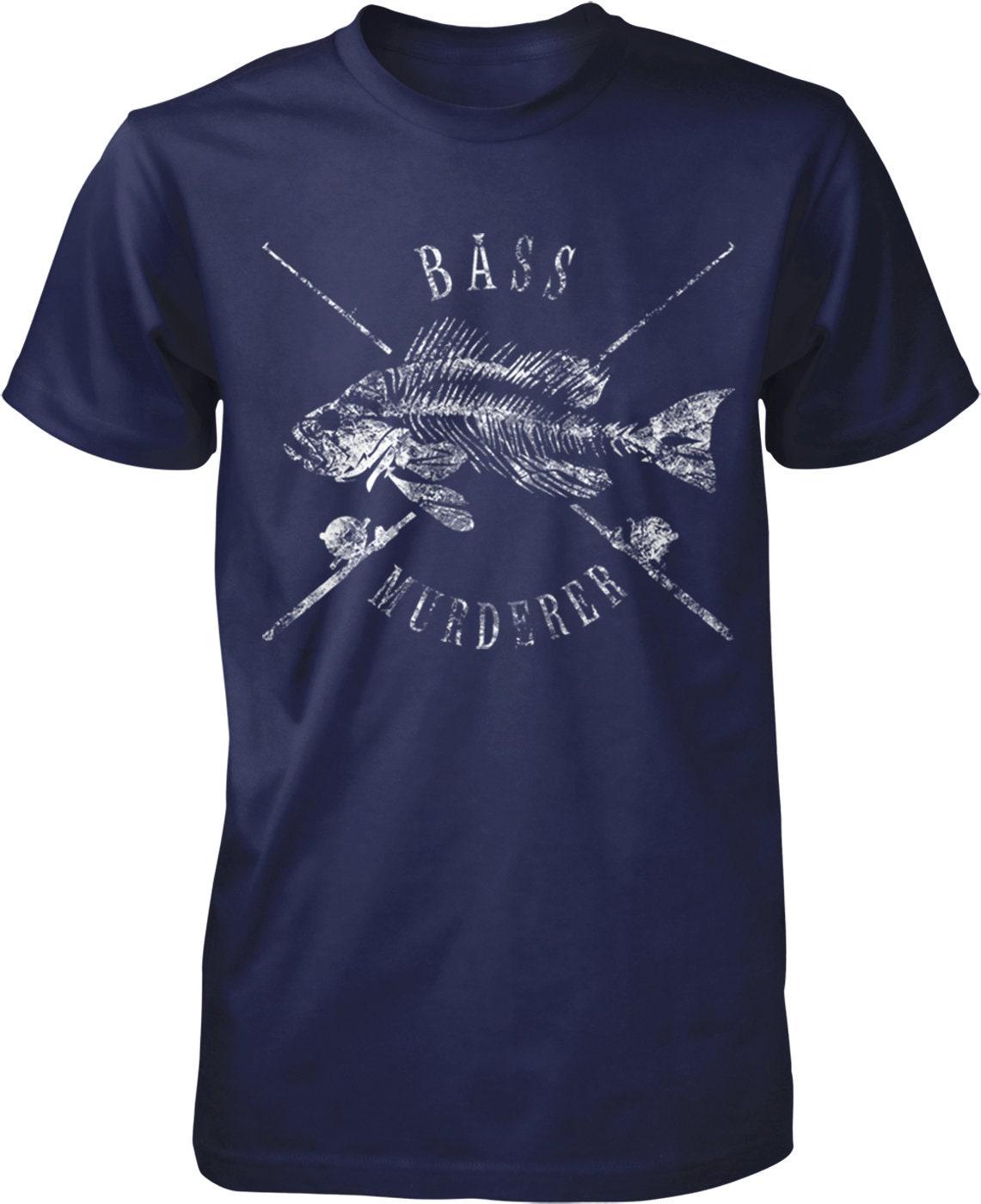 Bass Fisherman T-Shirt – Men's Cotton Fishing Tee | Comfort Fit Casual Wear