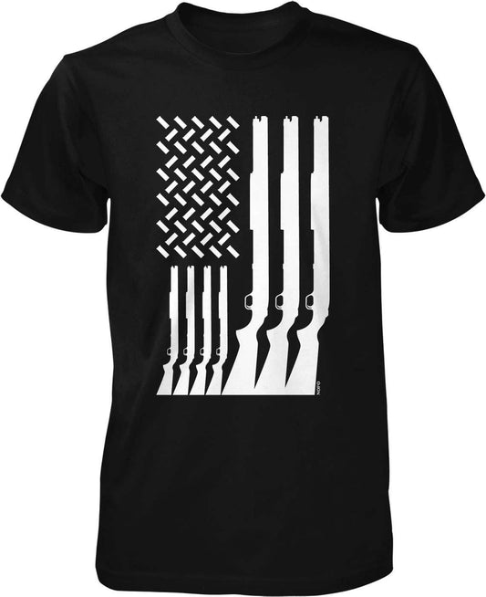 American Flag T-Shirt - Men's Durable Cotton Tee with Patriotic Style