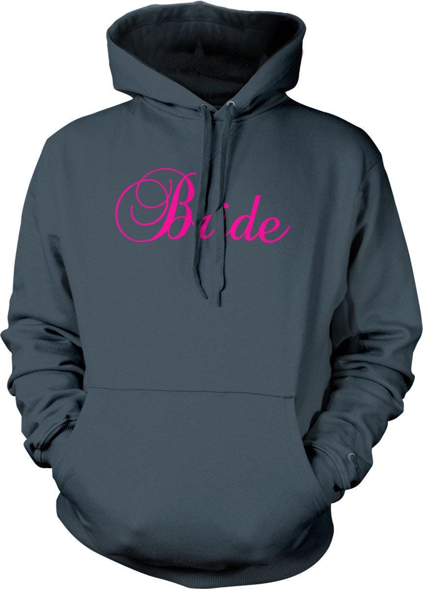 Pink Bride Sweatshirt – Cozy Bachelorette Party Hoodie With Pouch Pocket
