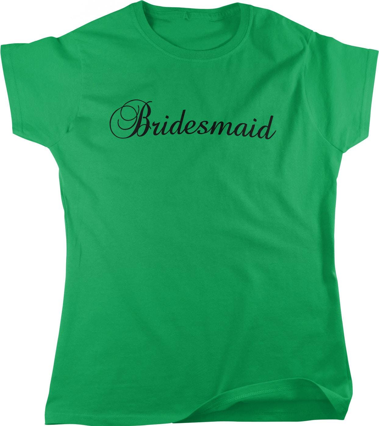 Bridesmaid T-Shirt – Comfortable Soft Cotton Blend Tee for Wedding Party
