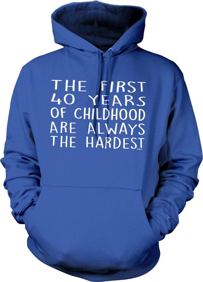 Funny 40th Birthday Hoodie - Cozy Unisex Pullover With Pouch Pocket & Double Ply Hood