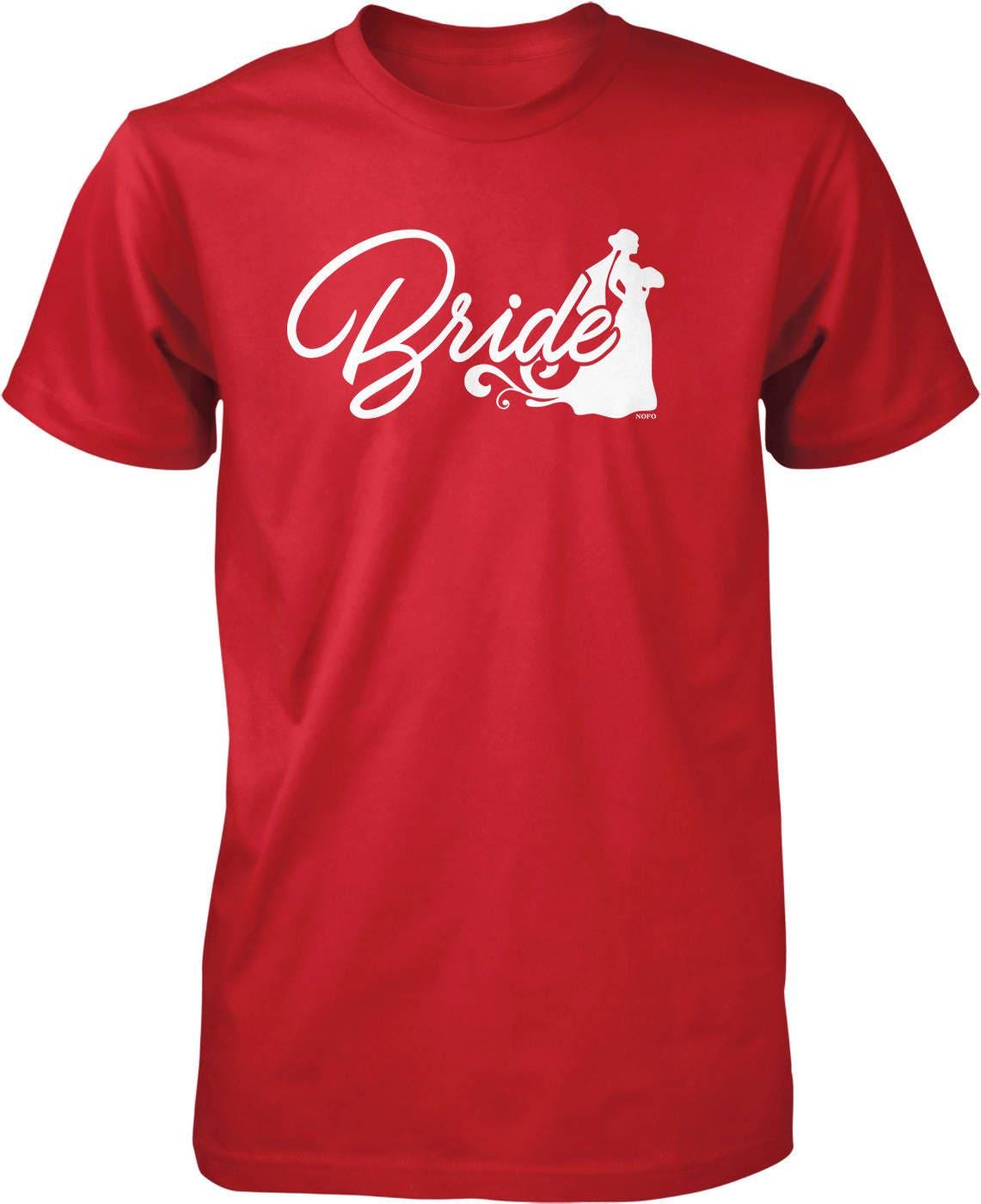 Bride Silhouette T-shirt – Comfortable Pre Shrunk Cotton Tee for Bachelorette Party