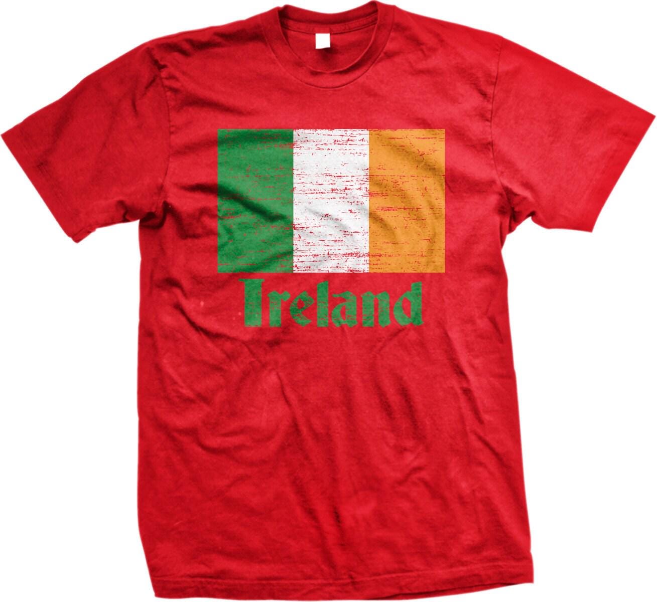 Irish Flag T-Shirt - Kelly Green Shirt With Celtic Charm Apparel & Good Luck