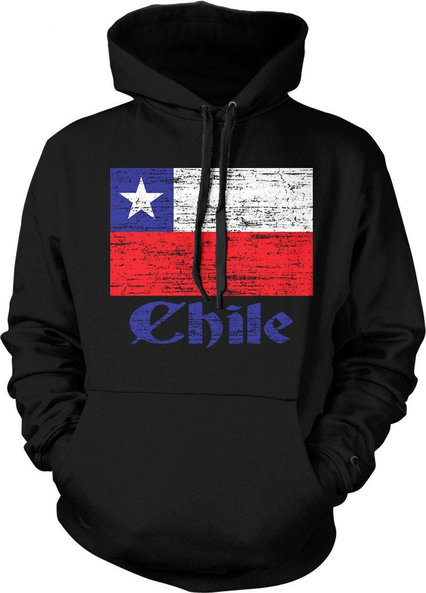 Chilean Flag Sweatshirt - Cozy Soccer Hoodie With Five Point Star Design