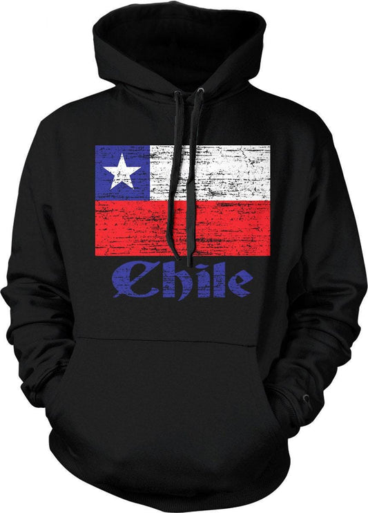 Chilean Flag Sweatshirt - Cozy Soccer Hoodie With Five Point Star Design