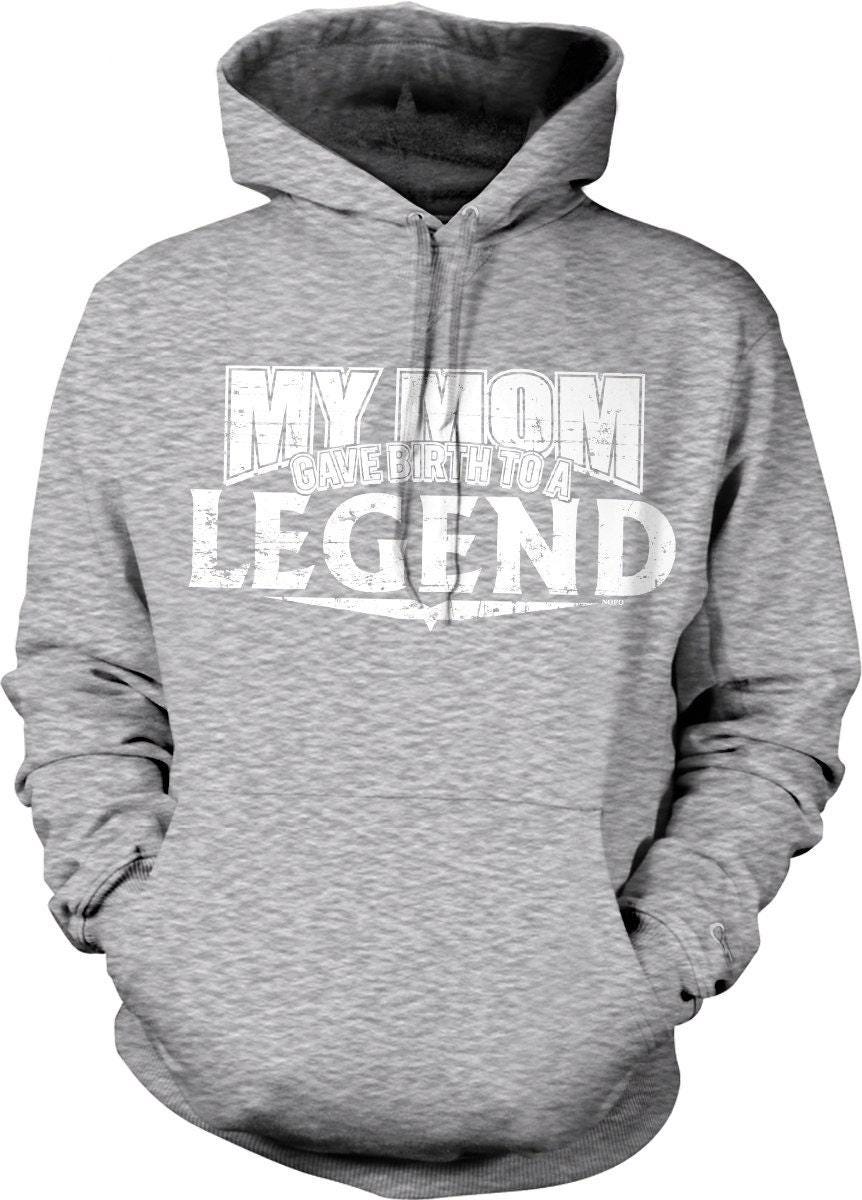 Legend Hoodie - Mom Hooded Sweatshirt With Pouch Pocket & Durable Casual Wear