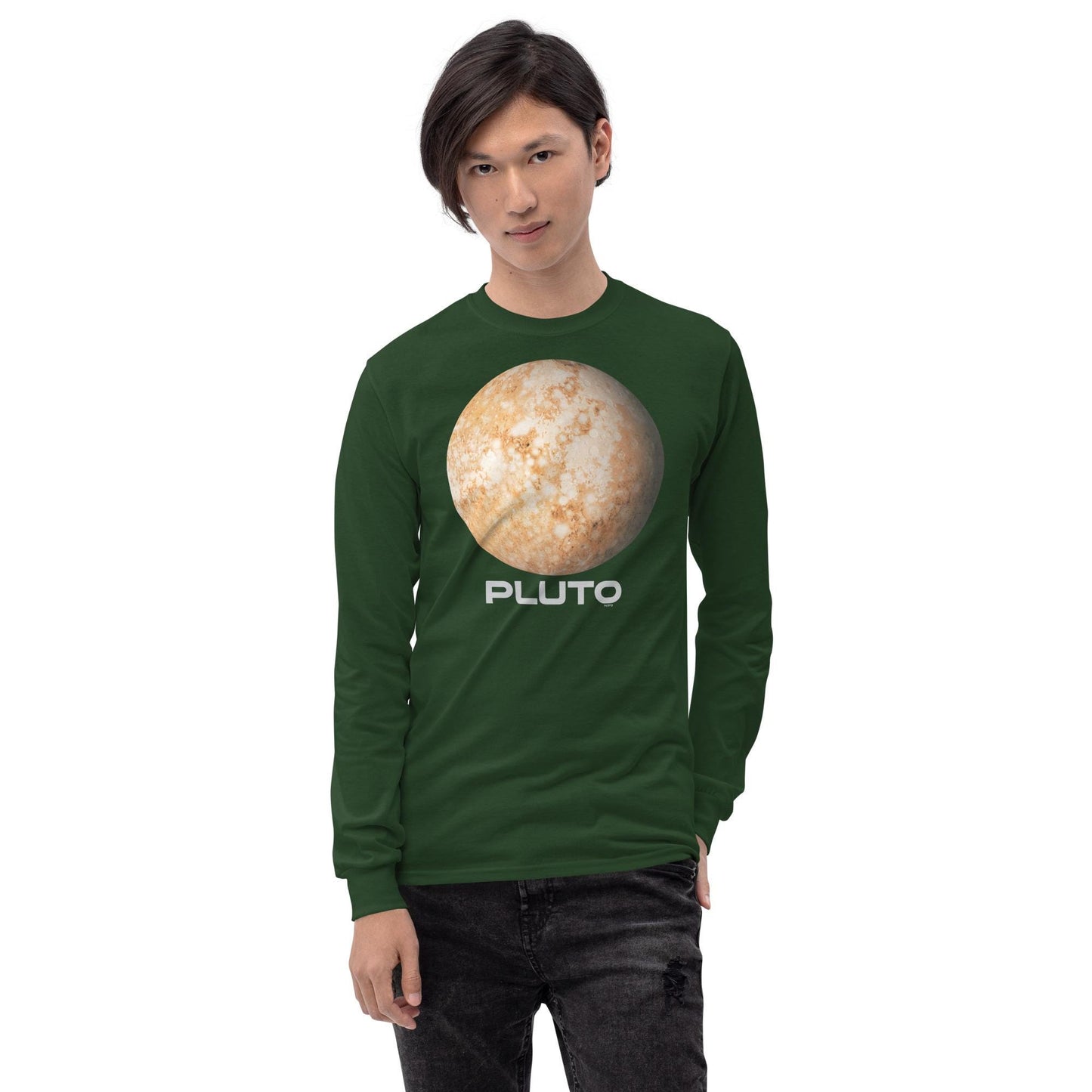 Planet Pluto Men’s Long Sleeve Shirt