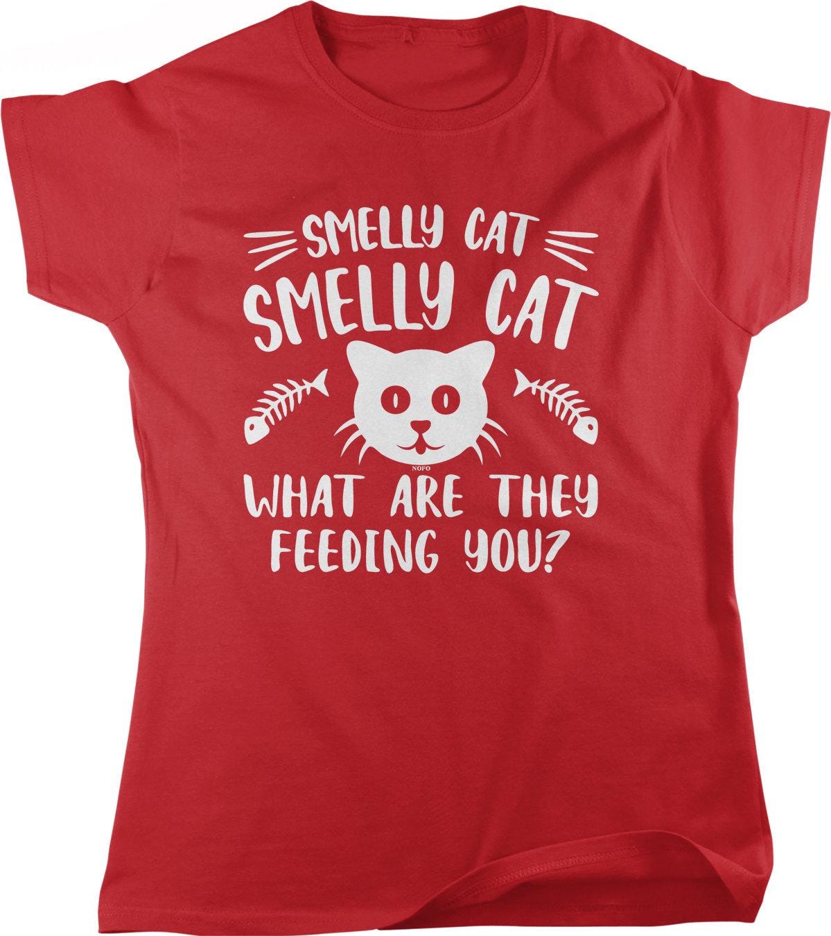 Smelly Cat T-shirt - Women's Cotton Tee | Iconic TV Sitcom Apparel, Pre-Shrunk Cotton