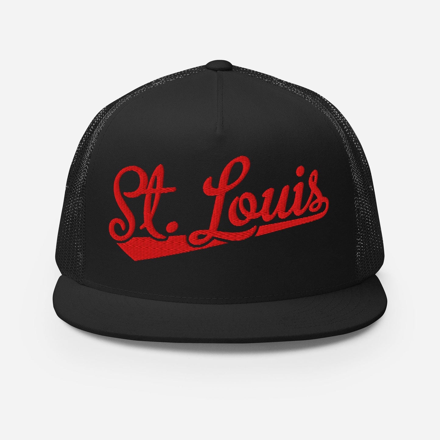 Snapback Trucker Hat – St Louis Baseball Cap With Breathable Mesh Back & Cotton Front Panel