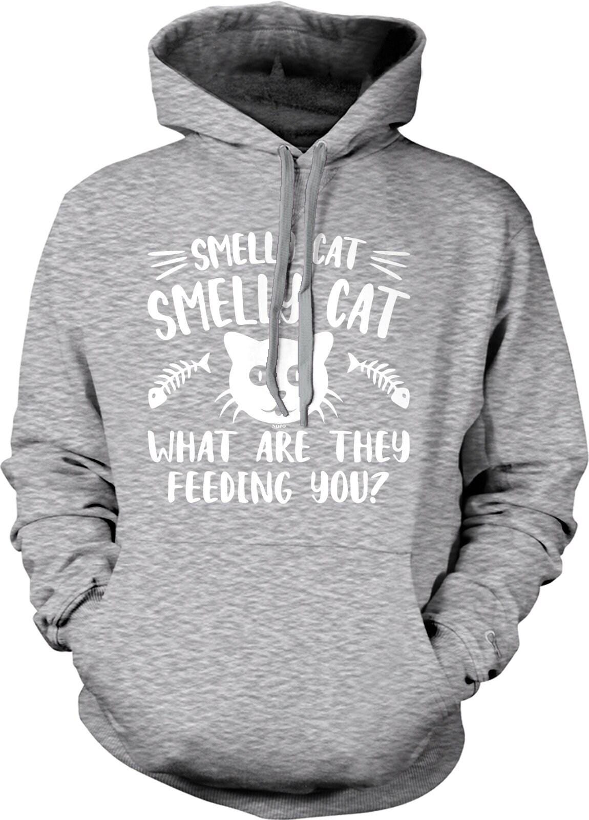 Smelly Cat Hoodie - Cozy Cotton Blend Hooded Sweatshirt with Pouch Pocket