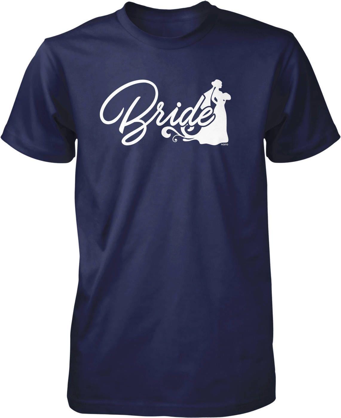 Bride Silhouette T-shirt – Comfortable Pre Shrunk Cotton Tee for Bachelorette Party