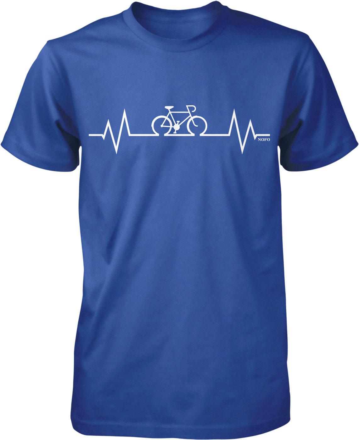 Cycling Men's T-Shirt – Durable Pre-Shrunk Cotton Tee With Taped Neck Seams